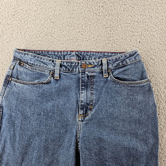 Wrangler Jeans Womens 30x28 Blue Denim Straight Leg High Rise Western Cowboy USA - Picture 2 of 14